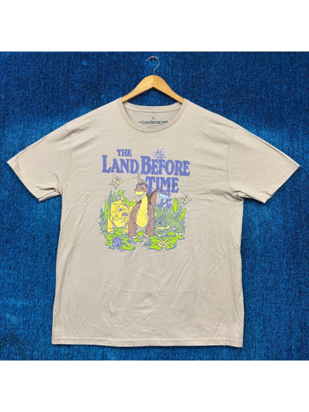 The Land Before Time Movie Beige T-Shirt Size Extra Large